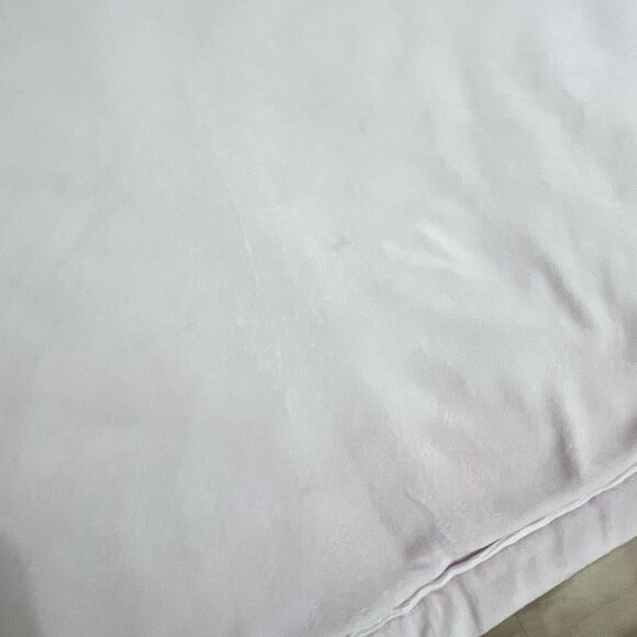 Pottery Barn Kids PBK Pink Velour White Sherpa Baby Blanket Lovey Lovie Blankie - Picture 7 of 15